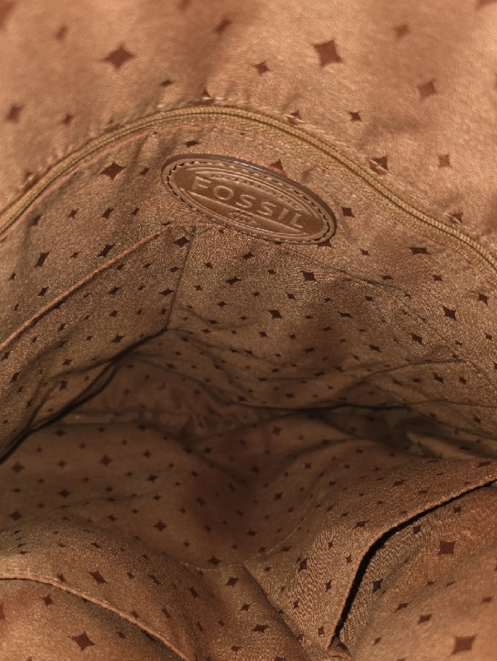 Fossil Turquoise Crossbody Bag with Dual Front Zippers - Picture 3 of 5